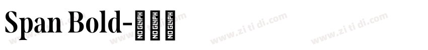 Span Bold字体转换